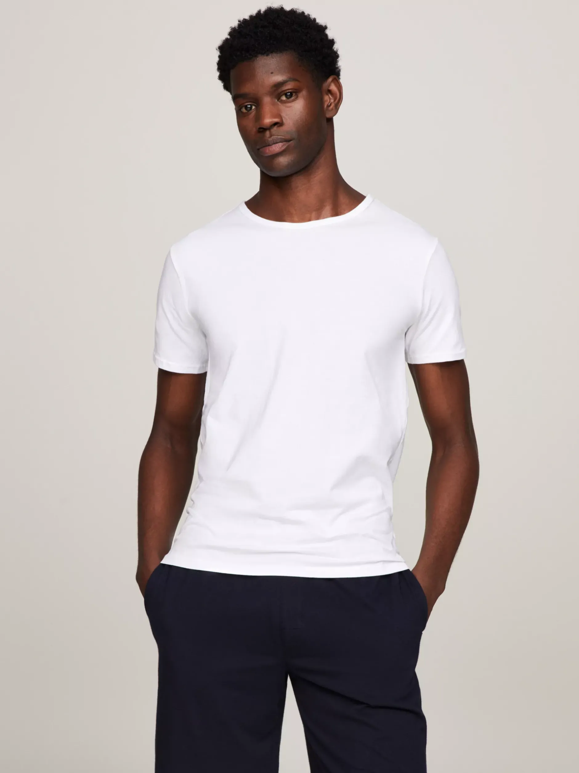 Stroje Domowe|Multipacks*Tommy Hilfiger Zestaw 3 T-shirtów Premium Essential WHITE/WHITE/WHITE