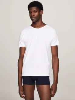 Stroje Domowe|Multipacks*Tommy Hilfiger Zestaw 3 T-shirtów Z Dekoltem W Kształcie Litery V WHITE/WHITE/WHITE