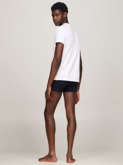 Stroje Domowe|Multipacks*Tommy Hilfiger Zestaw 3 T-shirtów Z Dekoltem W Kształcie Litery V WHITE/WHITE/WHITE
