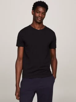 Stroje Domowe|Multipacks*Tommy Hilfiger Zestaw 3 T-shirtów Z Dekoltem W Kształcie Litery V BLACK/WHITE/GREY HEATHER