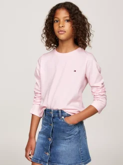Bielizna & Skarpetki*Tommy Hilfiger Zestaw 2 T-shirtów Z Długim Rękawem LIGHT PINK/WHITE