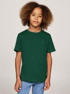 Underwear & Socks*Tommy Hilfiger Zestaw 2 T-shirtów Z Wyhaftowaną Flagą ORNAMENTAL GREEN/MINTY ESSENCE