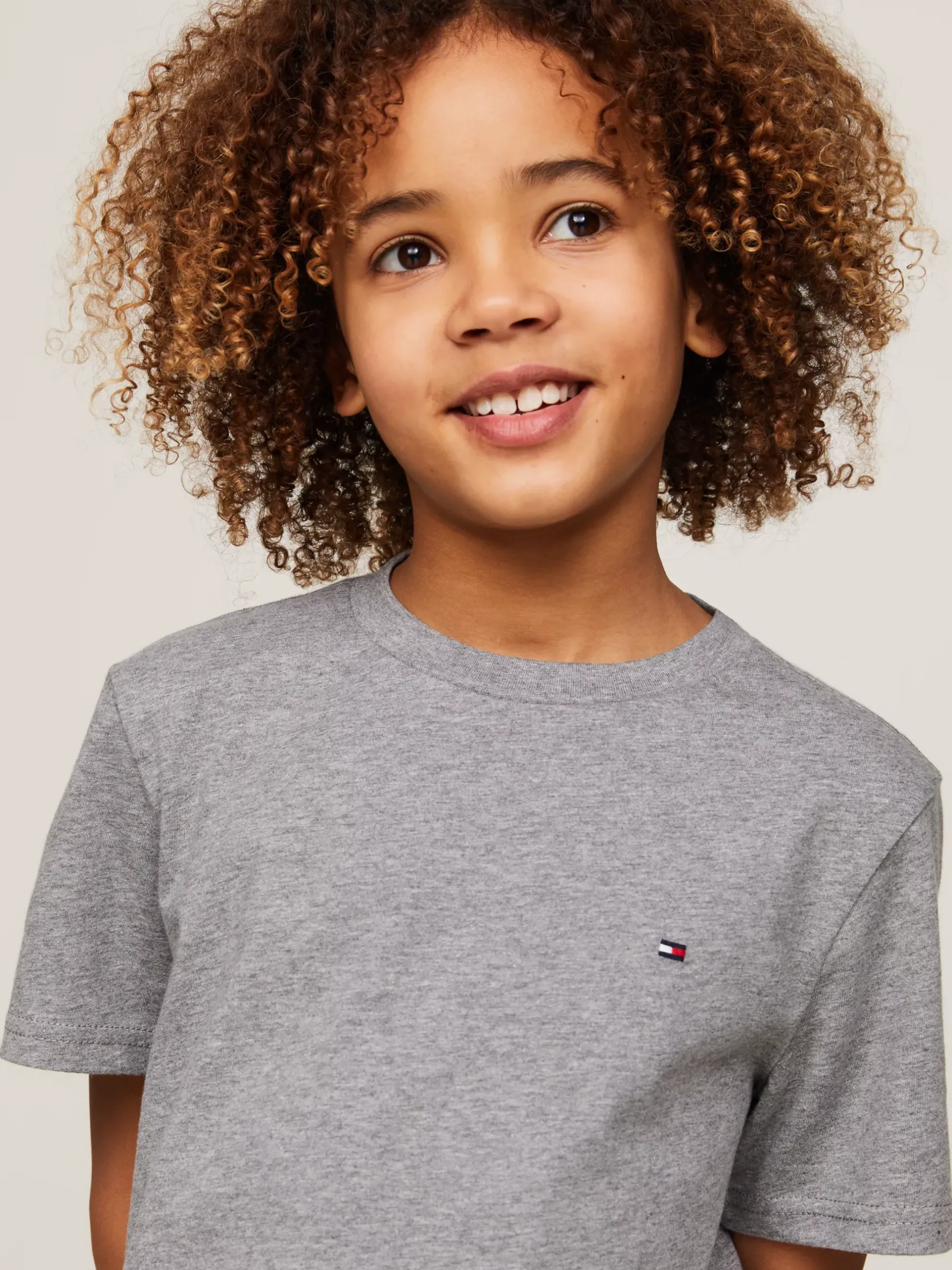 Underwear & Socks|T-Shirty I Koszulki Polo*Tommy Hilfiger Zestaw 2 T-shirtów Z Wyhaftowaną Flagą MEDIUM GREY HT/BLACK