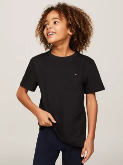 Underwear & Socks|T-Shirty I Koszulki Polo*Tommy Hilfiger Zestaw 2 T-shirtów Z Wyhaftowaną Flagą MEDIUM GREY HT/BLACK