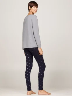 Piżamy & Odziez Nocna*Tommy Hilfiger Zestaw Podarunkowy TH Original MID GREY HT / OUTLINE FLAG