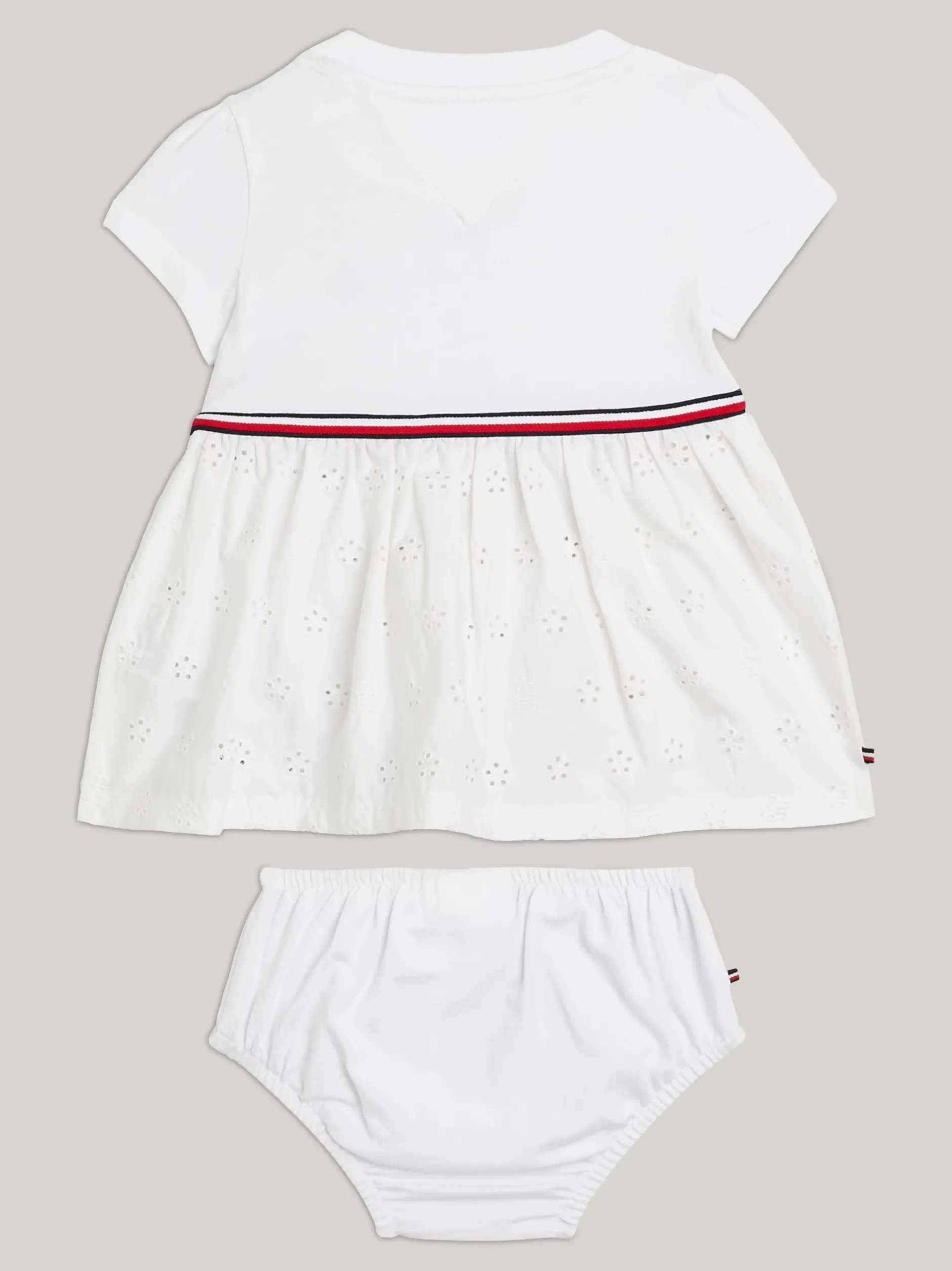 Dziewczynki|Chłopcy*Tommy Hilfiger Zestaw Z Sukienką I Szortami WHITE