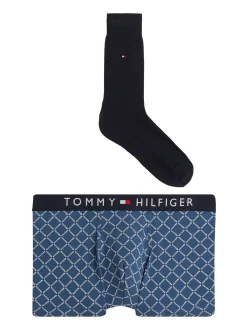 Kąpielówki|Bielizna*Tommy Hilfiger Zestaw Ze Skarpetami I Bokserkami TH Original MICRO FOULARD/DES SKY