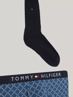 Kąpielówki|Bielizna*Tommy Hilfiger Zestaw Ze Skarpetami I Bokserkami TH Original MICRO FOULARD/DES SKY
