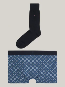 Kąpielówki|Bielizna*Tommy Hilfiger Zestaw Ze Skarpetami I Bokserkami TH Original MICRO FOULARD/DES SKY