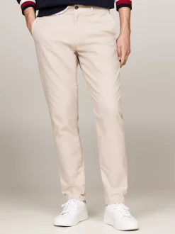 Spodnie*Tommy Hilfiger Zwężane Chinosy Z Bawełnianej Gabardyny CLASSIC BEIGE