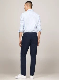 Spodnie*Tommy Hilfiger Zwężane Dwukolorowe Chinosy Harlem DESERT SKY