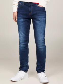 Jeansy*Tommy Hilfiger Zwężane Jeansy O Wąskim Kroju ASPEN DARK BLUE STRETCH