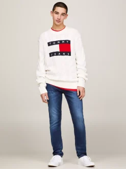 Jeansy*Tommy Hilfiger Zwężane Jeansy O Wąskim Kroju ASPEN DARK BLUE STRETCH
